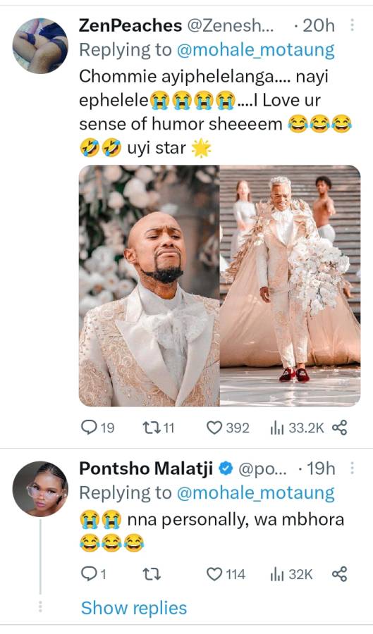 Mzansi Humoured As Mohale Motaung Posts Snap Of His Wedding To Somizi 4