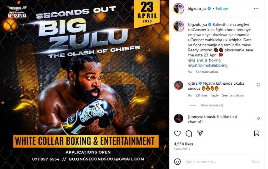 Big Zulu Plots Big For Boxing Clash With Brian Dings 2