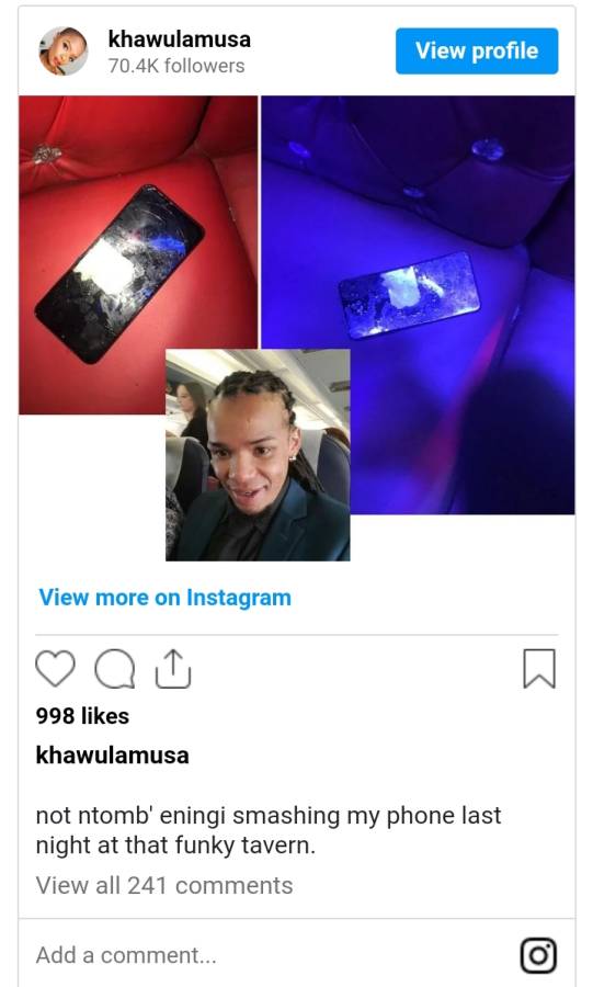 Video: Musa Khawula Confirms He Was Beaten Up &Amp; His Phone Smashed 2