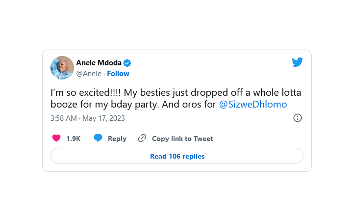 Anele Mdoda'S Birthday Tweet At Sizwe Dhlomo'S Expense Amuses Mzansi 2