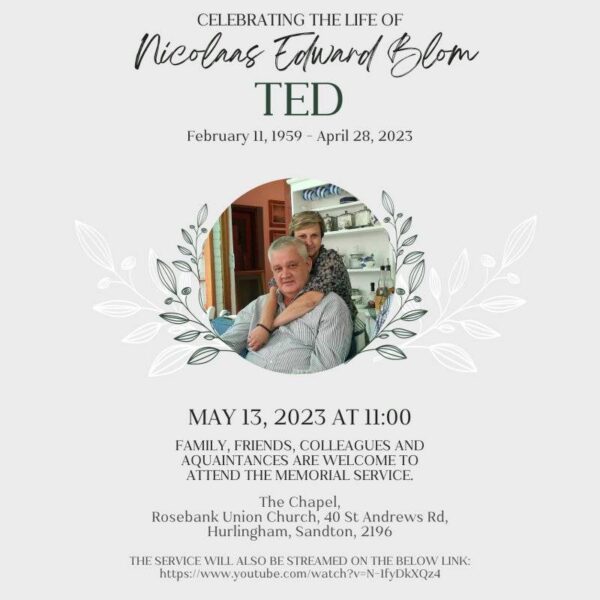 Funeral Details Of Energy Expert Ted Blom - Dead At 64 2