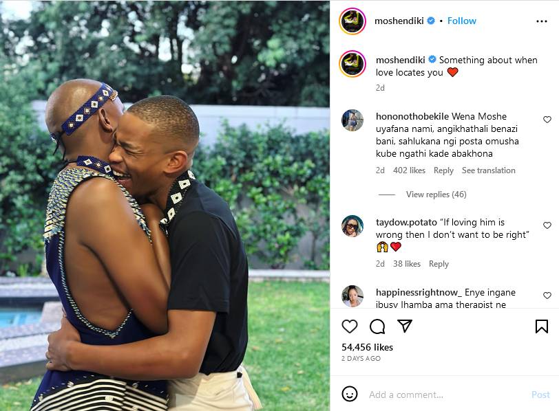 Moshe Ndiki Shares Picture Of Him In Warm Embrace With New Boyfriend 2