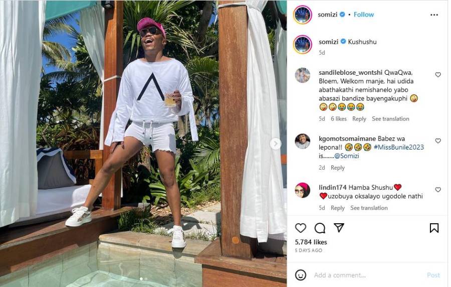 Somizi Flies Out For Summer Warmth Overseas, Shares Pics 2
