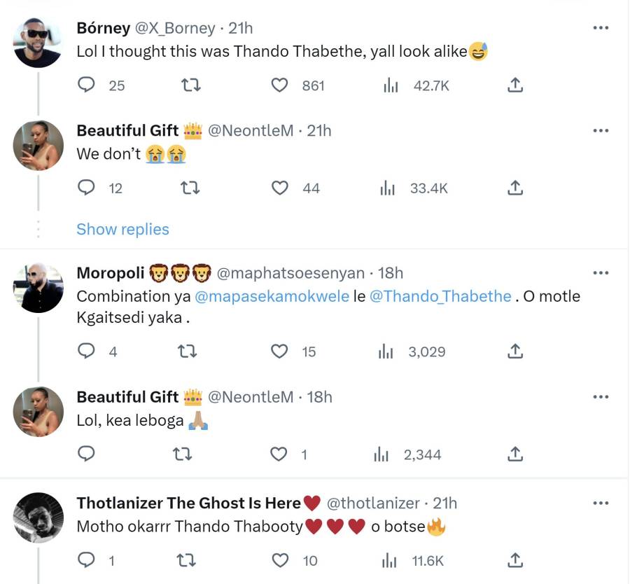 Pregnant Thando Thabethe'S Doppelgänger Sparks Social Media Frenzy 5