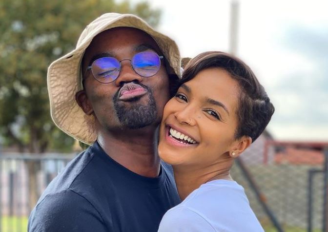 Musa Mthobeni Celebrates Second Engagement Anniversary With Liesl Laurie (Pictures & VIdeo)