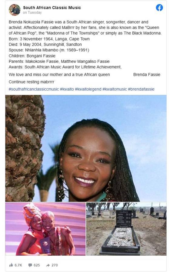Brenda Fassie: Mzansi Continues To Remember Late Pop Icon 2