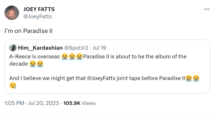A-Reece And Joey Fatts Team Up For &Quot;Paradise 2&Quot; 2