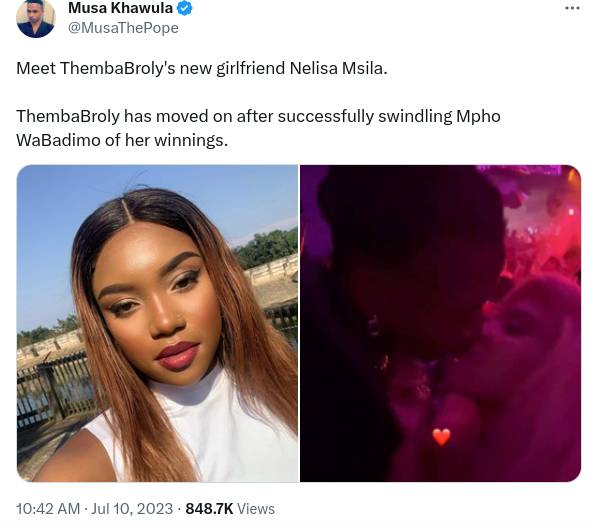 Mixed Reactions Trail Clip Of Bbmzansi Star Themba Broly Kissing Bbtitans Star Nelisa Msila 2