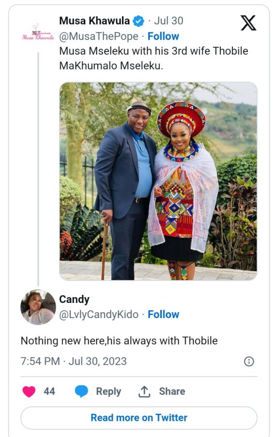 Musa Mseleku Reacts To Claims Of Favouring His 3Rd Wife Makhumalo 2