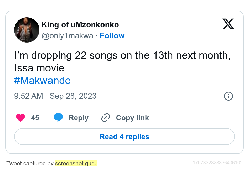 Makwa Shares Release Date For 22-Track &Quot;Makwande&Quot; Album 2