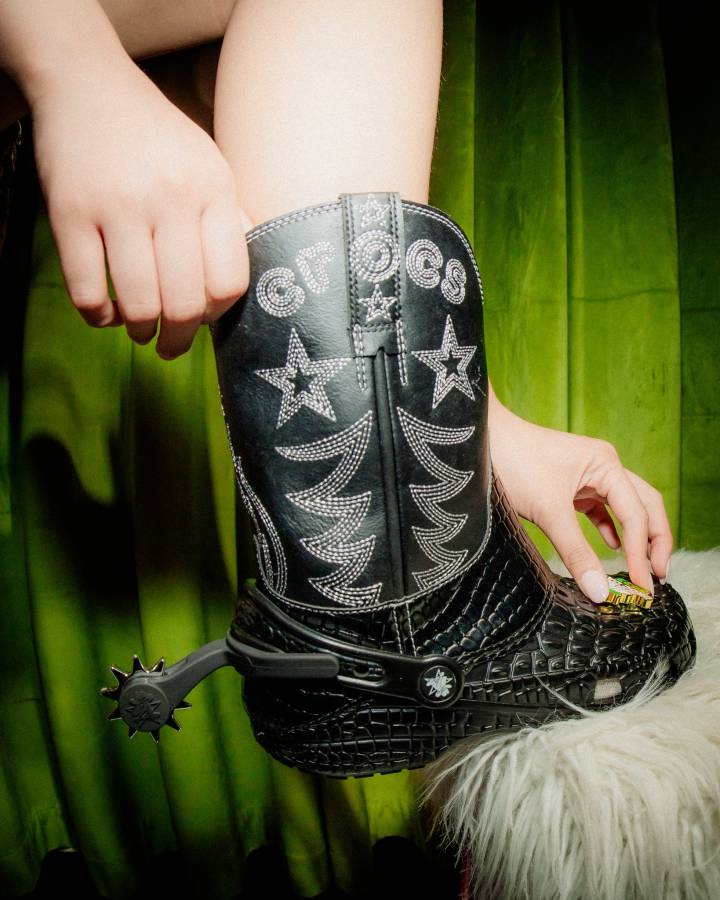 Crocs Ventures Beyond The Ankle With Cowboy Boot Design 1