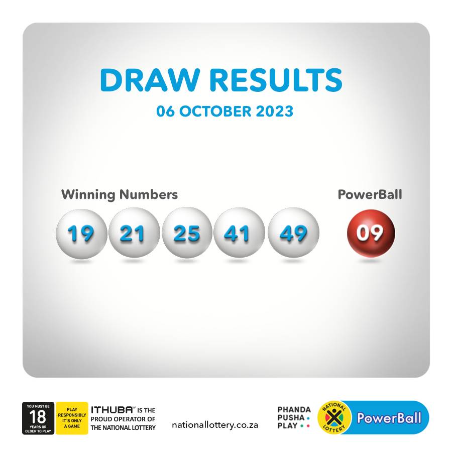 Friday, 06 October 2023 Powerball &Amp; Powerball Plus Results 3