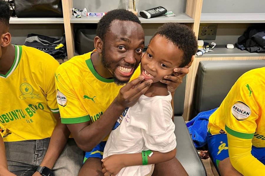 Watch Mamelodi Sundowns Players Celebrate African Football League Title Win With Their Kids