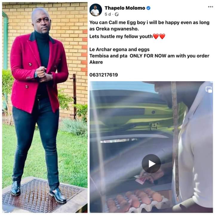 South Africans Defend Thapelo Molomo After Being Dragged For Selling Eggs At Taxi Rank 2