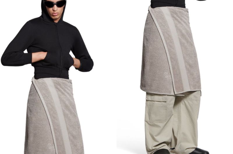 Balenciaga'S R16K Towel Skirt Ignites Debate In Mzansi