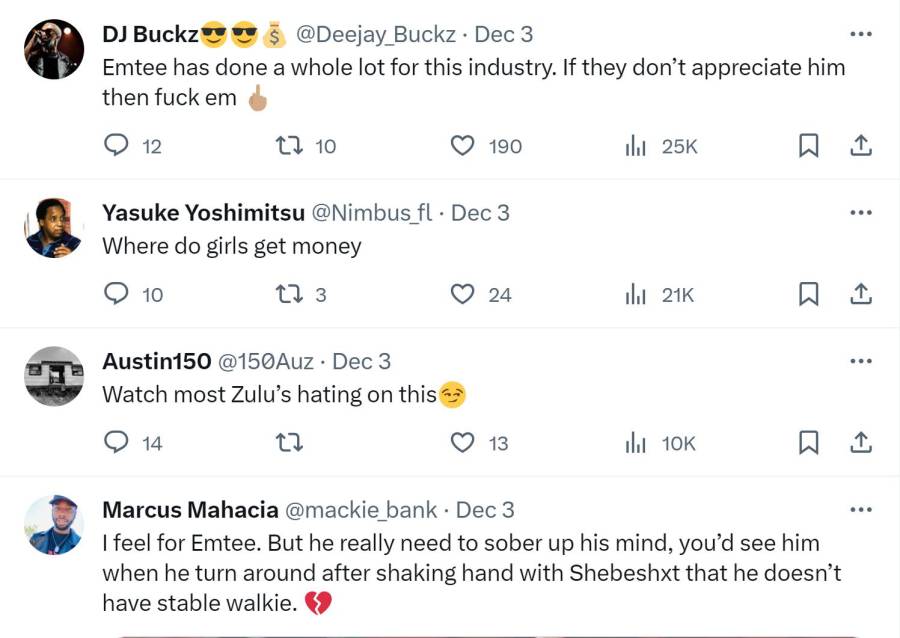Emtee'S Weekend Controversy With Shebeshxt And Musa Khawula 4