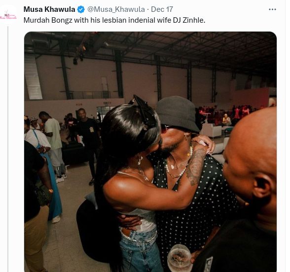 Dj Zinhle Praised For Her Reaction After Musa Khawula Called Her A Lesbian 2