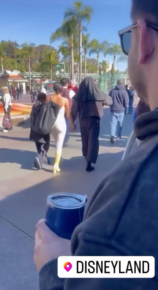 Kanye West Spends Time With Daughter North &Amp; Wife Bianca Censori At Disneyland 2