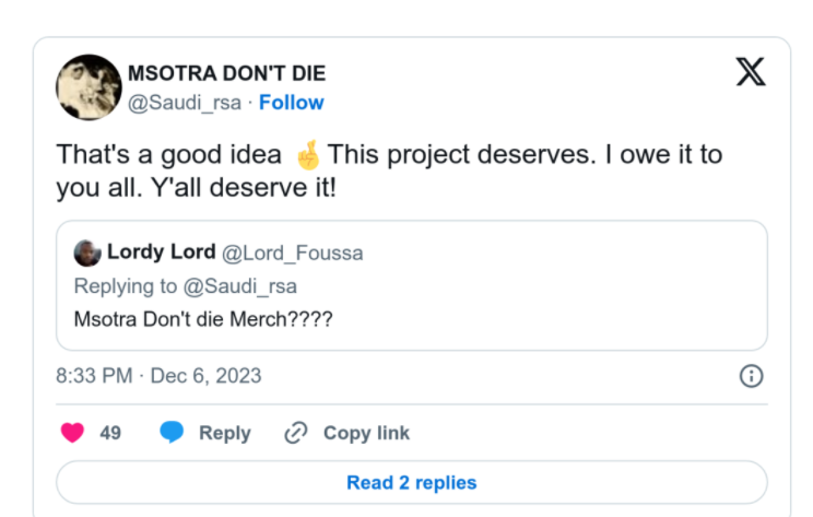 Saudi Considers Dropping &Quot;Msotra Dont Die&Quot; Merch 1