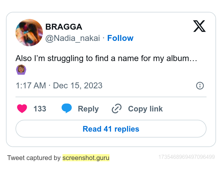 Nadia Nakai Shares Her Creative Struggles Naming Her Tribute Album To Aka 2