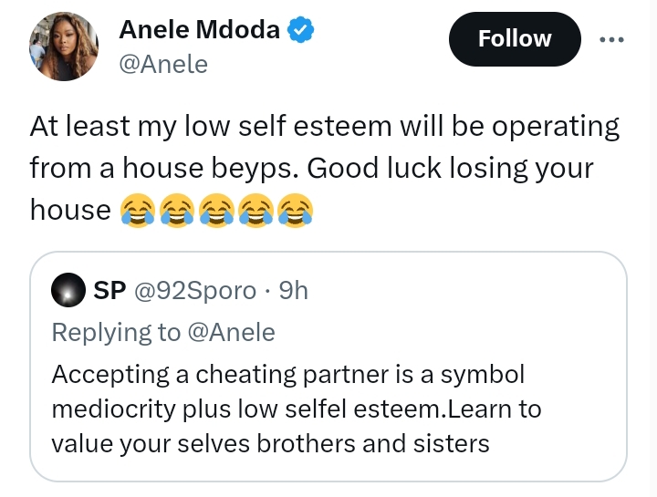 Anele Mdoda Will Overlook A Cheating Husband 4