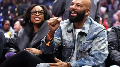 Tweeps Curious As Jennifer Hudson &Amp; Common Sit Courtside At Basketball Game 10