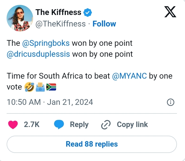 Kiffness Jokes About Voting The Anc Out Sa Like The Ufc 2