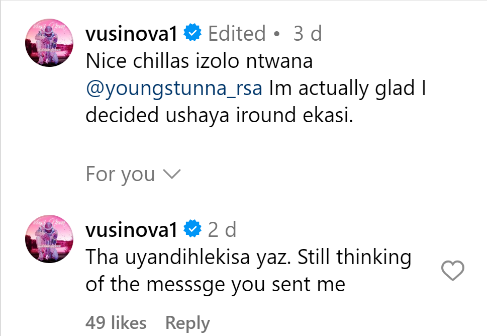 Vusi Nova And Young Stunna'S Viral Video Sparks Curiosity And Debate 2