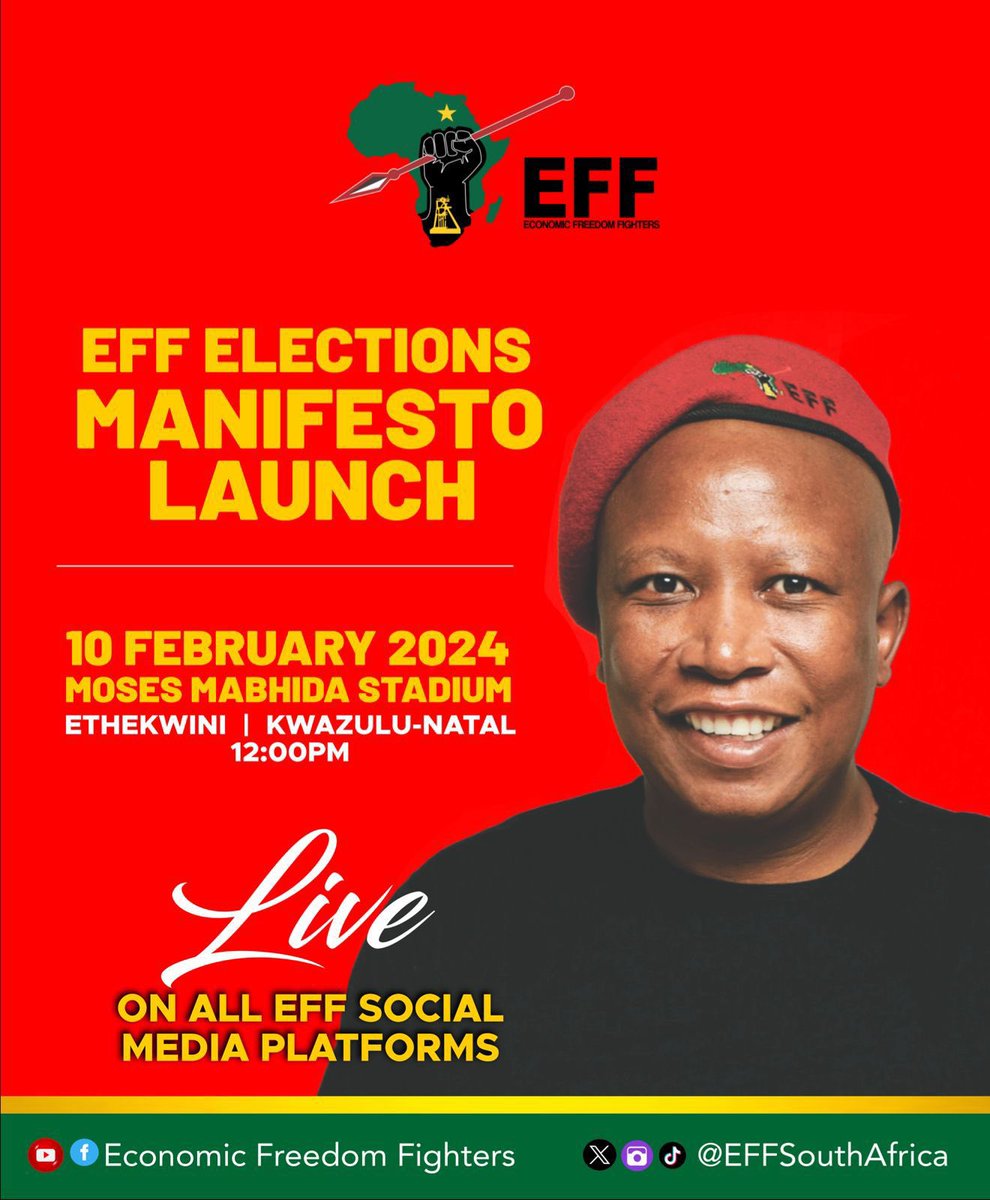 Julius Malema And The Eff Pledge Radical Reforms In Energy, Policing, Land Expropriation, And Governance 1