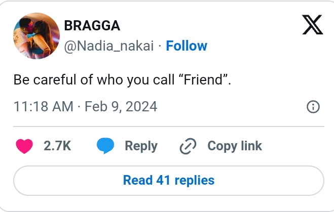 Nadia Nakai Warns Fans About Fake Friends 2