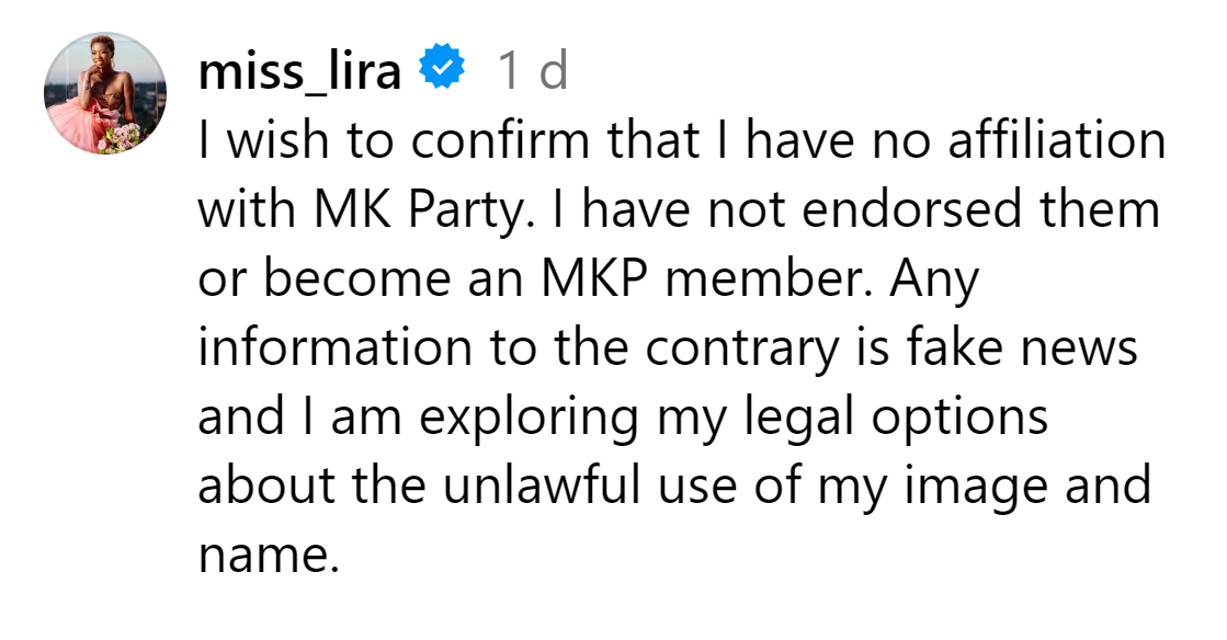 Celebrities And Politics: The Lira And Mk Party Controversy Unfolds 2