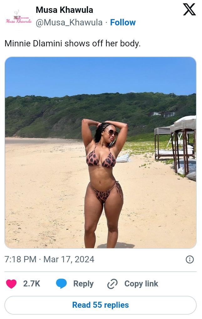 Minnie Dlamini’s Hot Pic Sparks Surgery Speculations 2