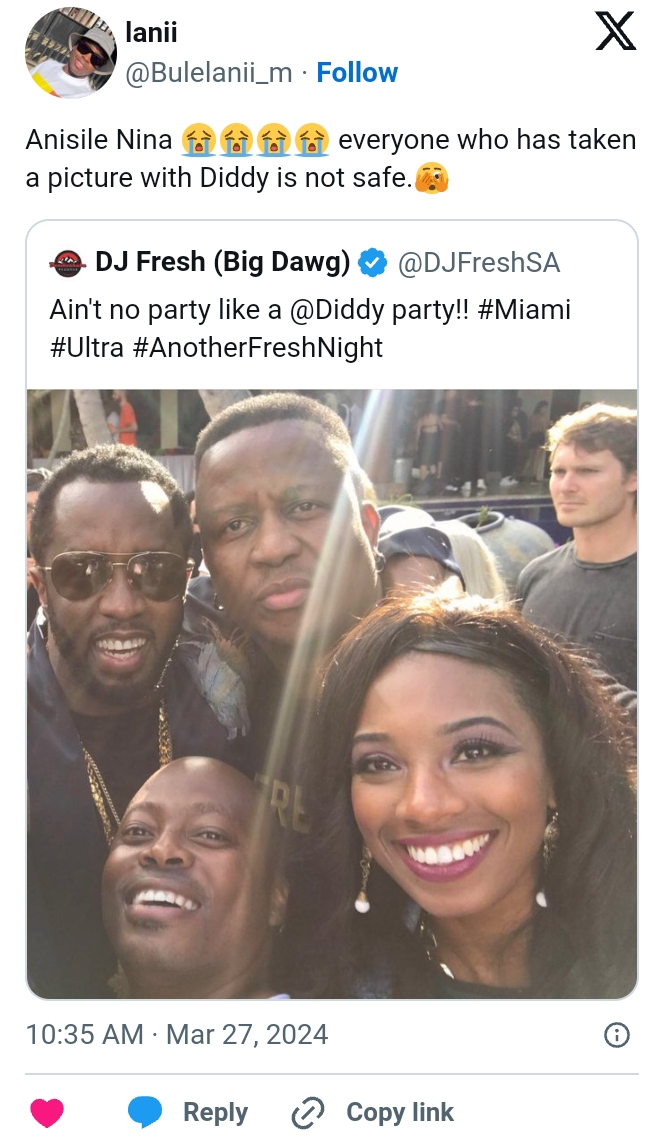 Mzansi Digs Up Old Picture Of Dj Fresh And Diddy 1