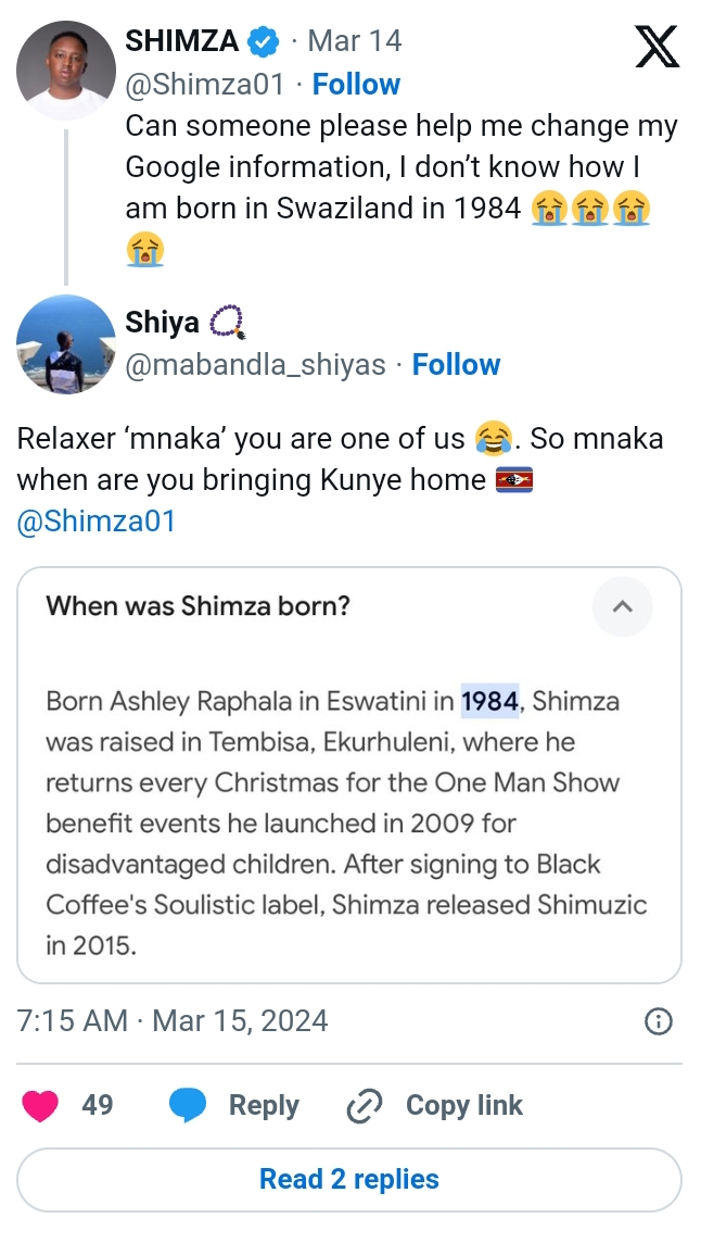 Shimza Asks Mzansi To Help With Wrong Wikipedia Info 2