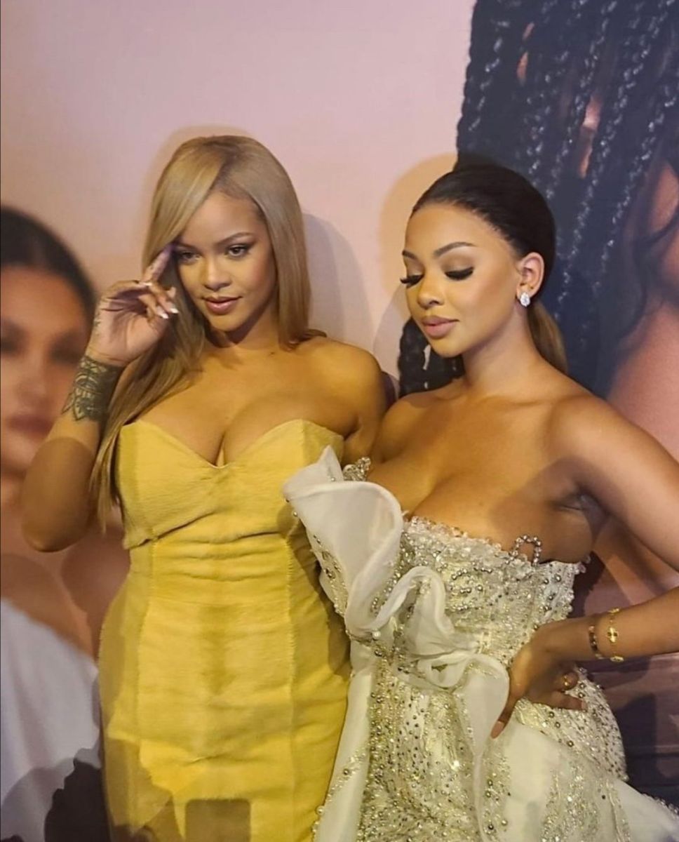 Mihlali Ndamase Shares Spotlight With Rihanna At Exclusive Fenty Beauty Gathering In Usa 6