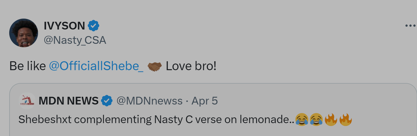 Nasty C Responds To Shebeshxt'S Reactions To His Verse On &Quot;Lemons Lemonade&Quot; 2