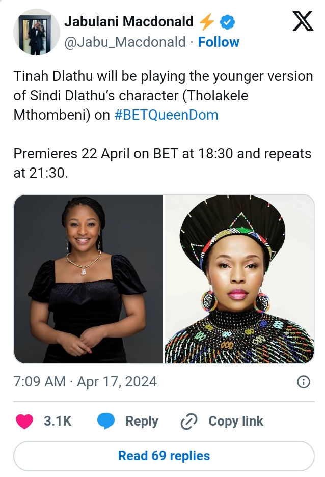 Tina Dlathu Stars As Sindi Dlathu'S Younger Character In 'Queendom' 2