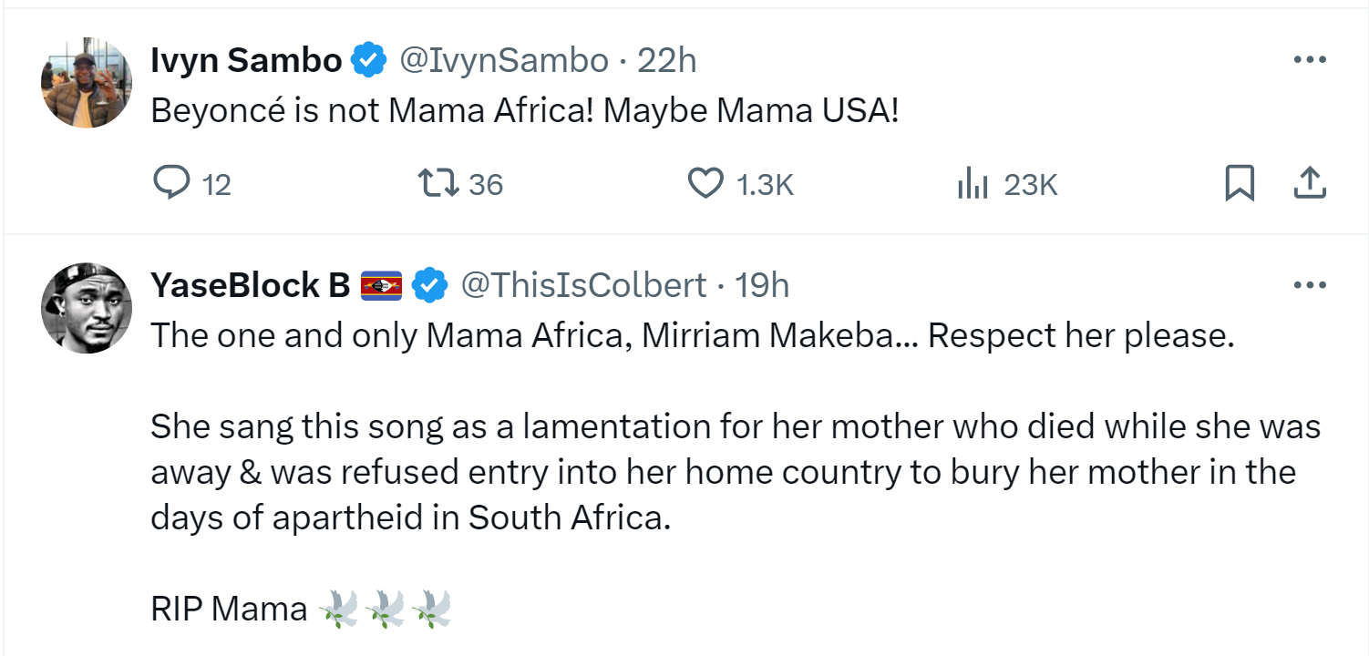 &Quot;Mama Africa&Quot; Title Sparks Heated Debate Among Music Fans On Social Media 7