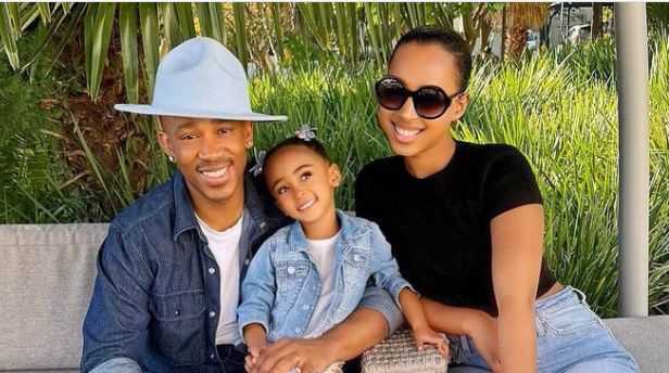 Theo Kgosinkwe Charms Fans With Pic Of Him With Wife &Amp; Daughter 9