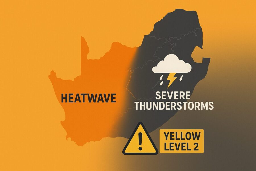 South Africa Gripped by Extreme Weather: Yellow Level 2 Storm Alerts and West Coast Heatwave Collide South Africa Gripped by Extreme Weather: Yellow Level 2 Storm Alerts and West Coast Heatwave Collide