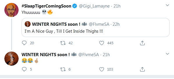 After Break Up With Ashleigh Ogle, Flvme Flirts Heavily With Gigi Lamayne 2