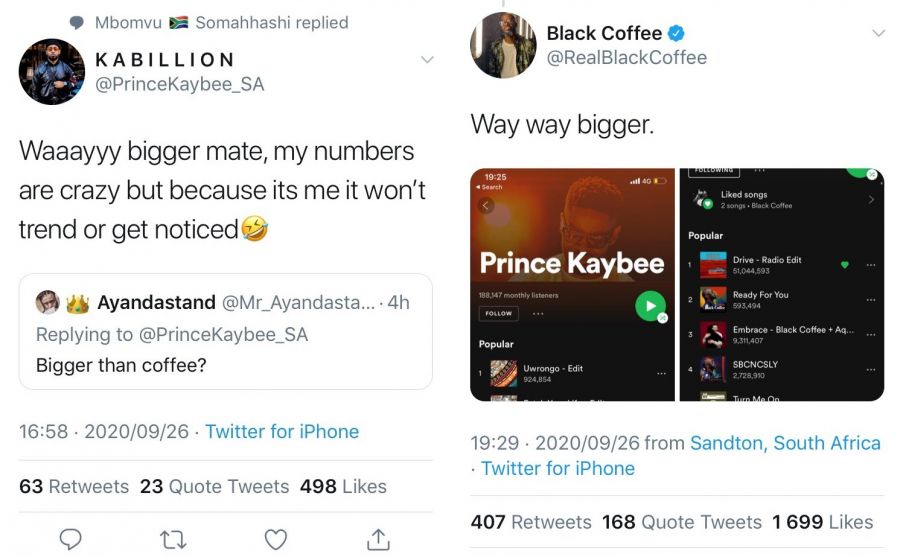 Black Coffee 'Ends&Quot; Prince Kaybee With A Single Tweet 3