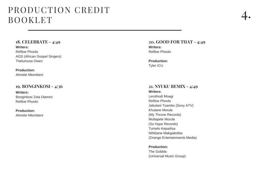 Cassper Nyovest Details #Amn Album Production &Amp; Writing Credits 5