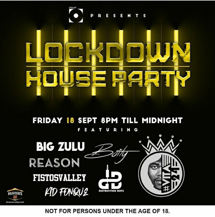 Channel O Lockdown House Party (Friday 18th September 2020) Line-up