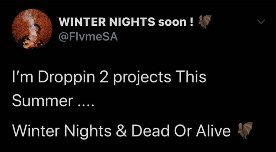Flvme Adds &Quot;Dead Or Alive&Quot; To His Impending &Quot;Winter Nights&Quot; Summer Project 2