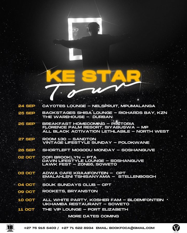 Focalistic'S Ke Star Tour Details 2