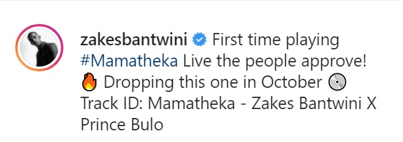 Mamatheka By Zakes Bantwini And Prince Bulo Drops In October 2