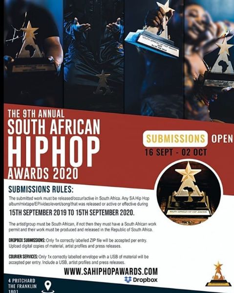Sa Hip Hop Awards (Sahha) Now Open For Submissions 2