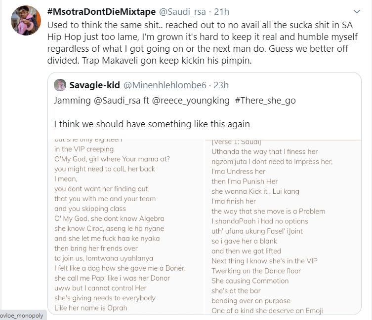 Better Off Divided, Saudi Shares Reason Behind Him And A-Reece Not Working Together 2