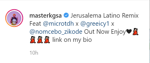 Venezuelan Micro Tdh &Amp; Greeicy Jumps On Master Kg'S Jerusalema For A Latino Remix 2